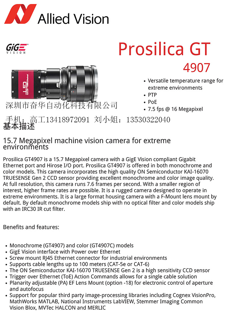 AVT Prosilca GT4907