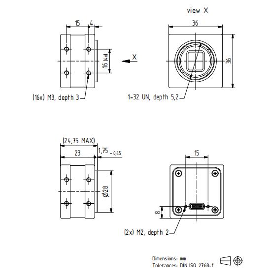 DMK 27BUJ003尺寸