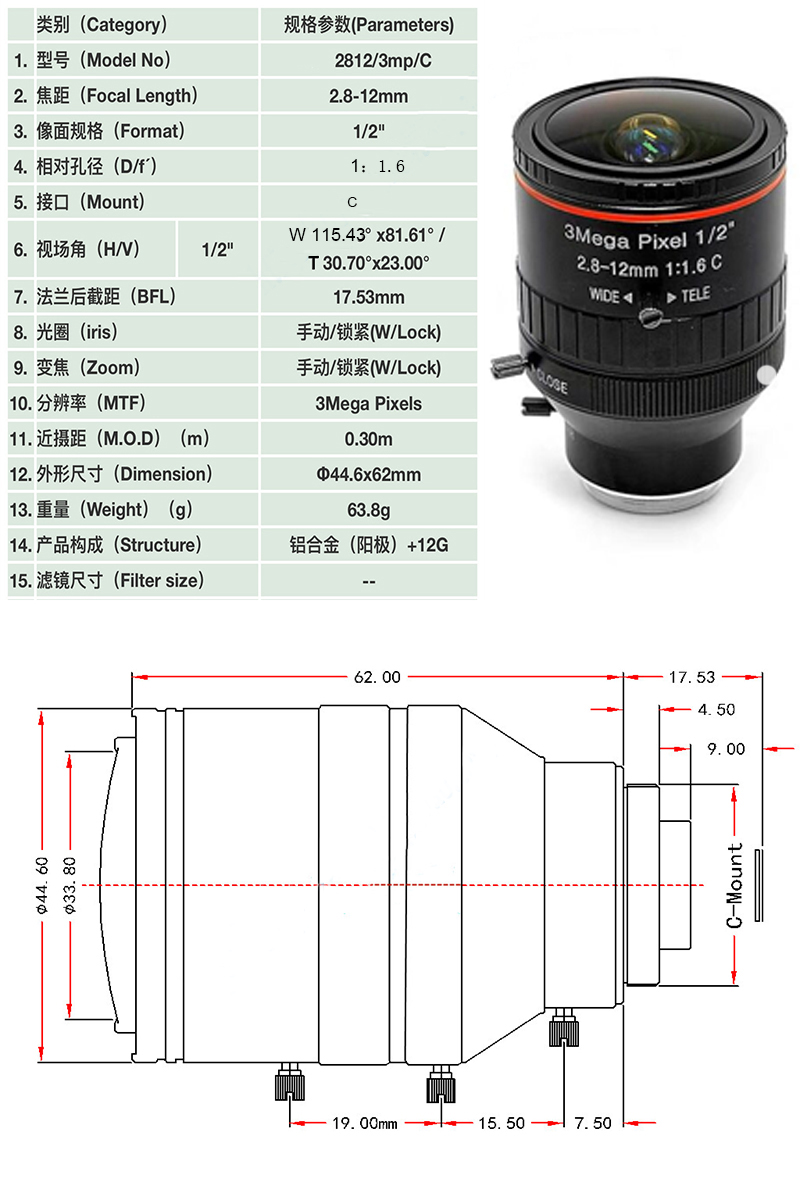 FH-2.8-12MM批发