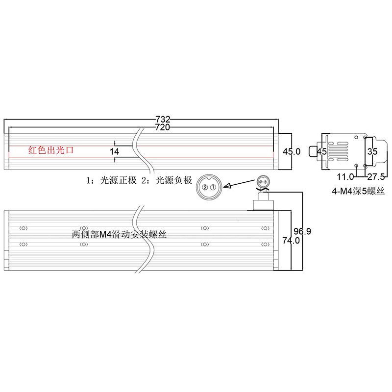 线扫相机光源