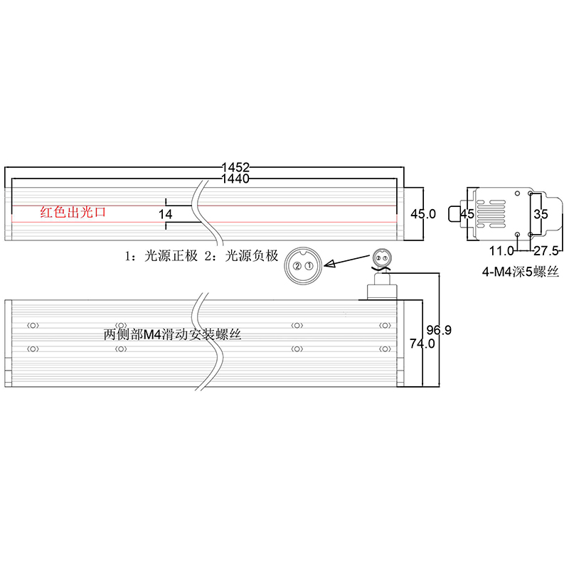 视觉线扫光源